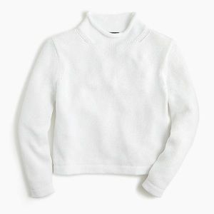 J. Crew white roll neck sweater xl
